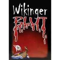 Plakat Wikingerblut mit Wikinger-Langschiff, Poster A3