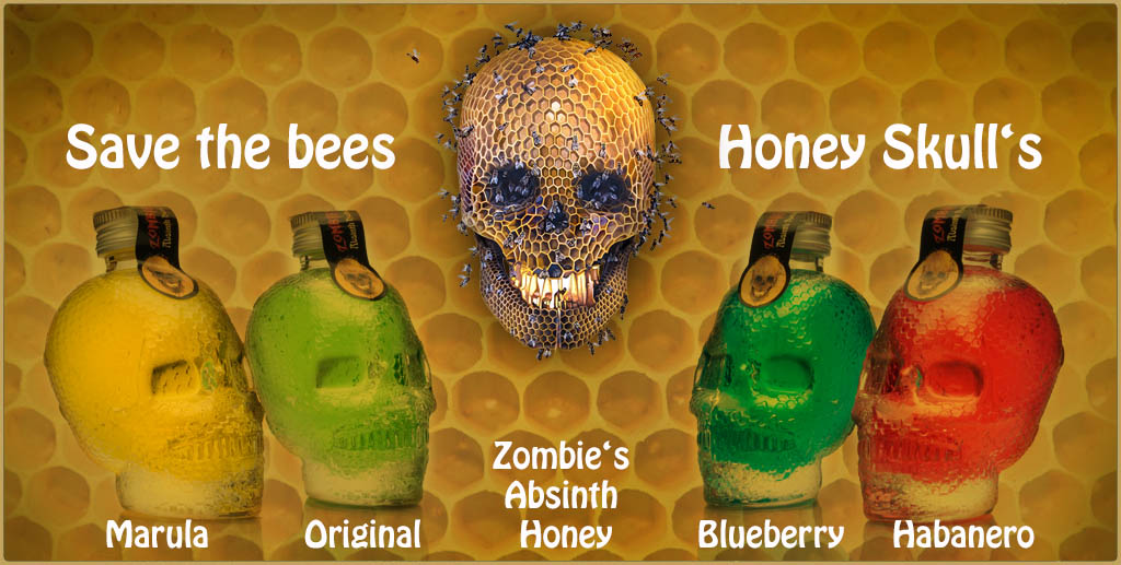 Zombies Absinth Honey Honiglikör Honigschnaps